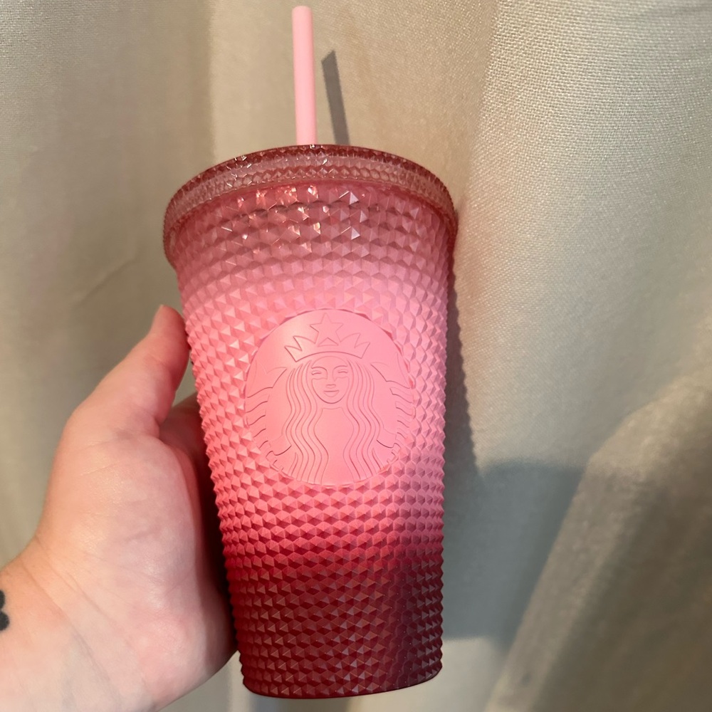 2022 blush pink waxberry studded Starbucks tumbler